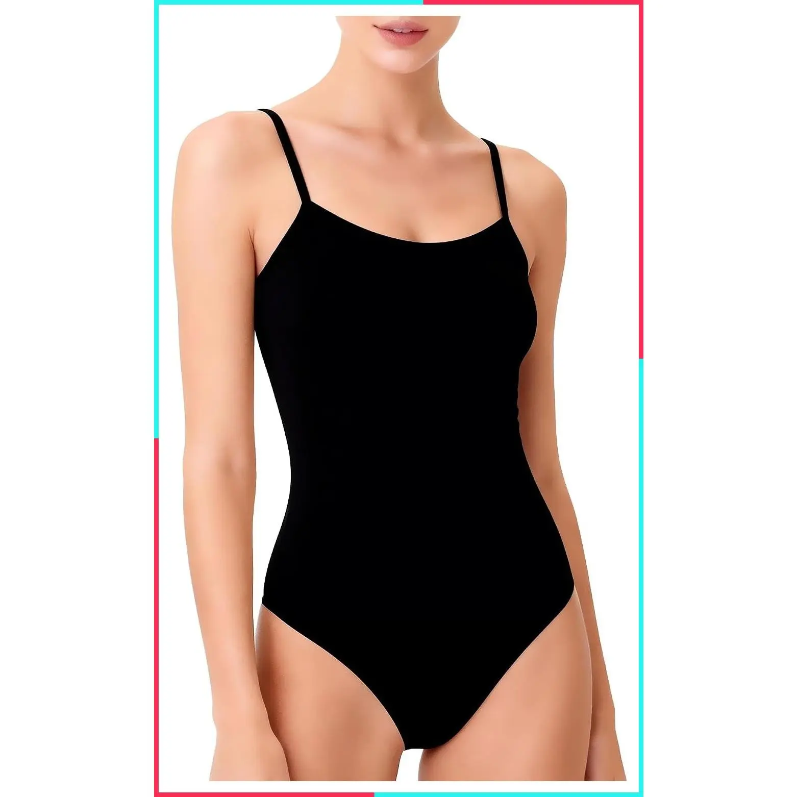 Women's Ballet Dance Leotard Bodysuit - Nude Black for Adults