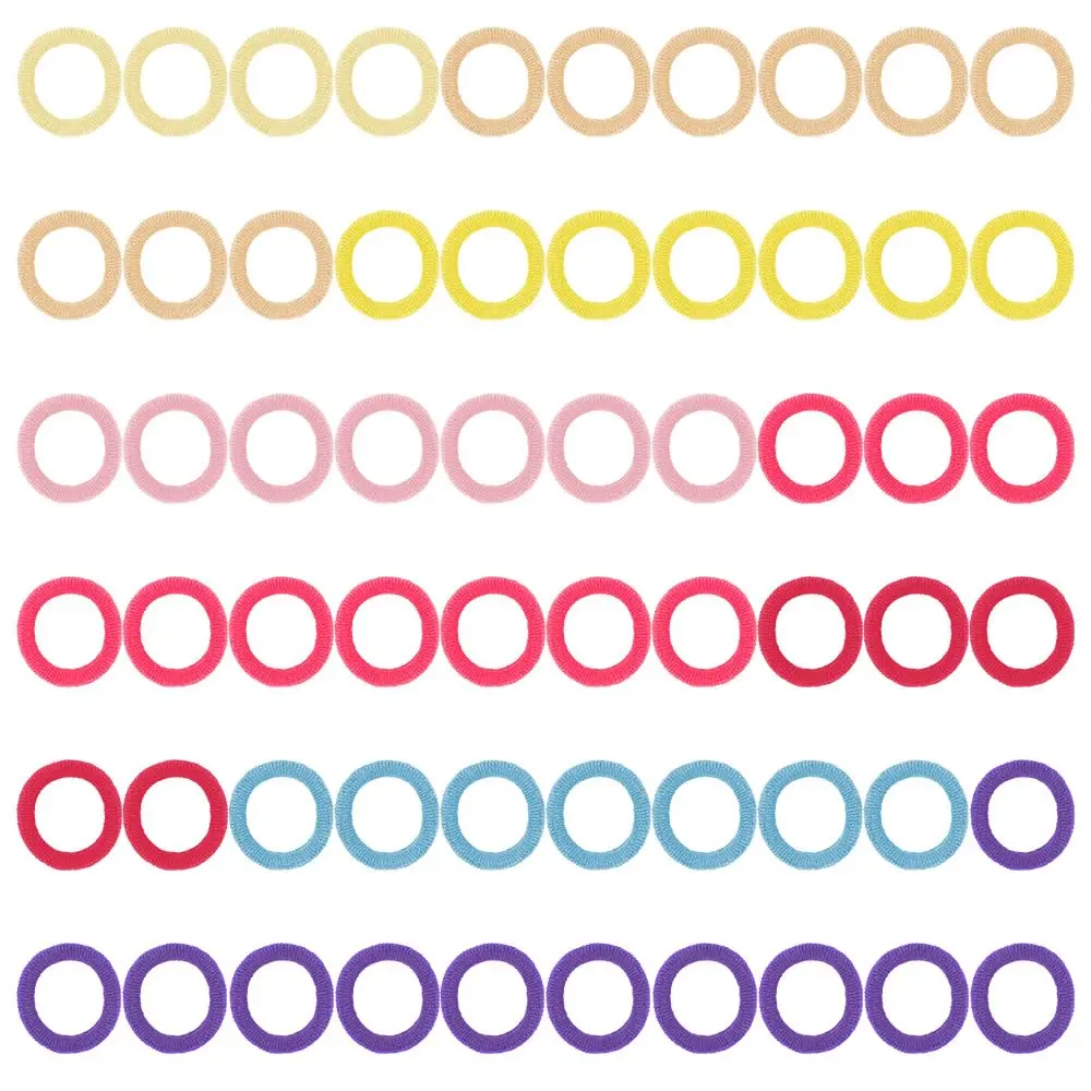 Bulk Hair Ties  Set Hair Scrunchies for Women Girls Elastics Ponytail Holder Bobbles Soft Scrunchies for Women Hair Bands Hair Ties Rainbow Colorful, 1 Pack