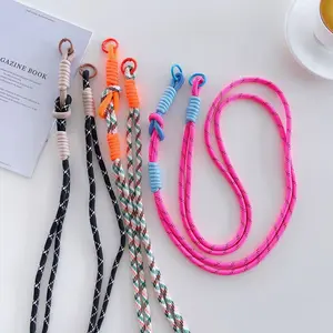 2026 Viral 2nd Gen Dopamine Long Crossbody Lanyard with Acrylic Phone Back Clip, Universal Detachable Messenger Phone Clip Strap