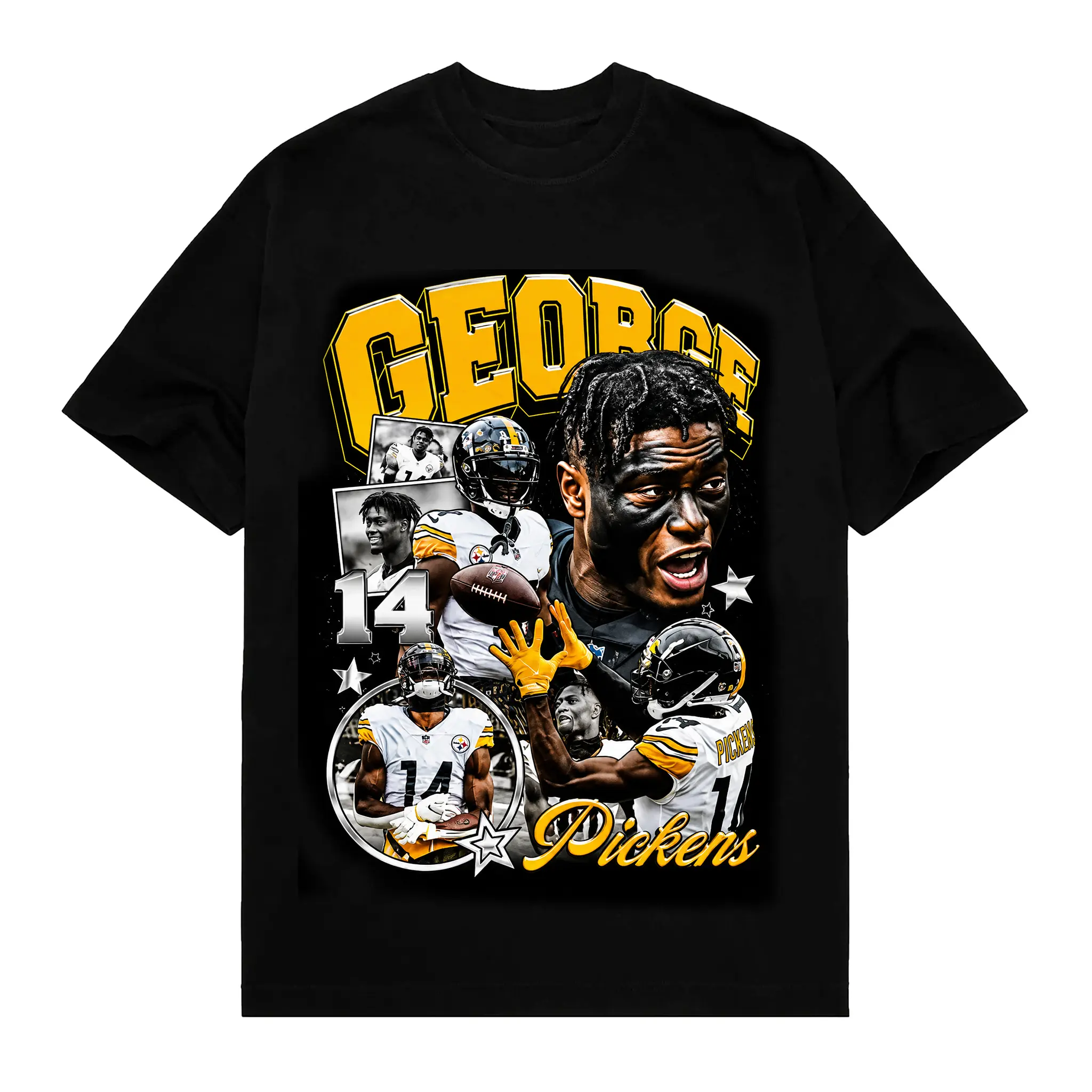 Georg.e Graphic T-Shirt, Unisex Vintage Football Tee, 100% Cotton Short Sleeve Sports Shirt, Casual Fan Style