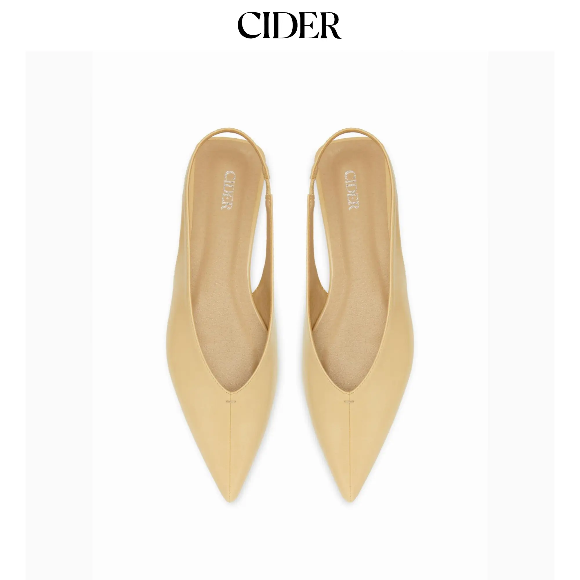 Cider POINTED TOE SLINGBACK FLATS SohoChic