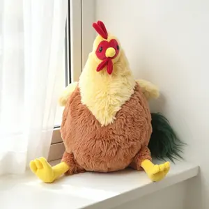 22cm Cute Chicken Plush Toy, Soft Rooster Stuffed Animal, Chicken Plush Pillow Gift, Room Decoration, Perfect for Kids and Adults