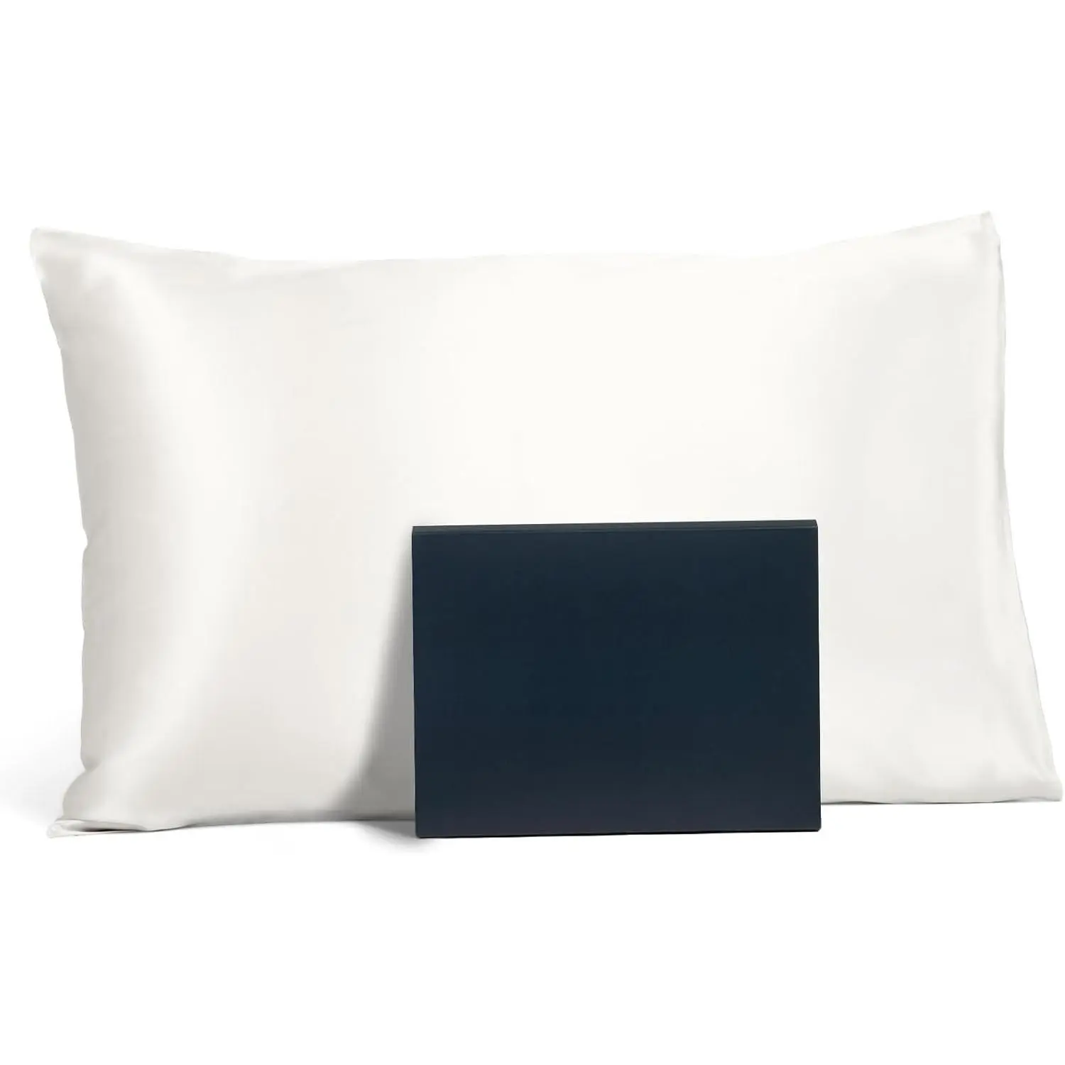 19mm  Pure Mulberry Silk Pillowcase, Quality Tested (White, S)
