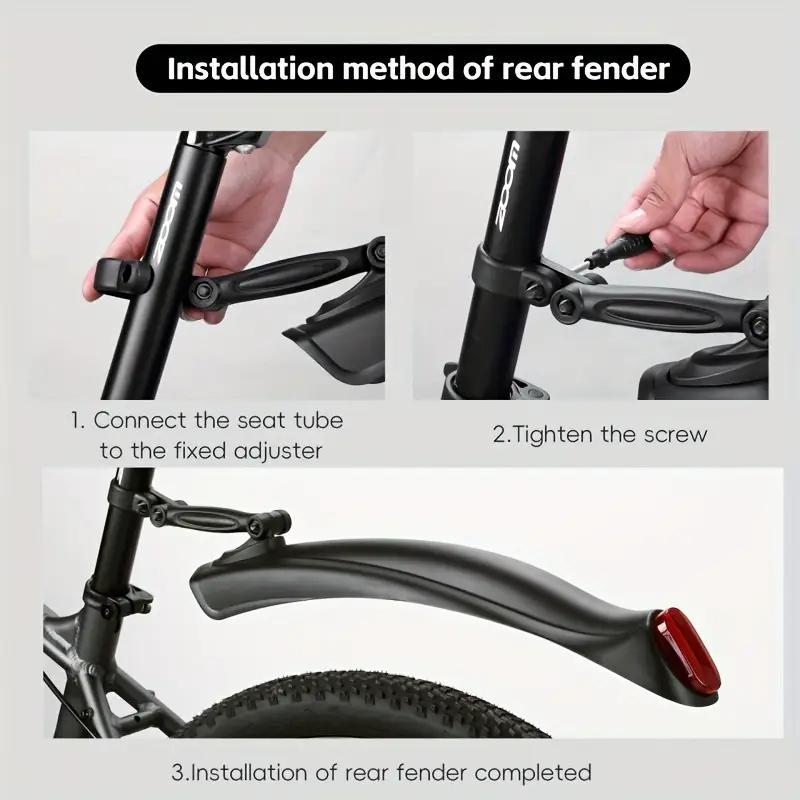 Bicycle Mudguard, 1pc Quick Release Bicycle Mudguard, Easy To Install Bicycle Accessories for Outdoor Cycling, Sports Accessories