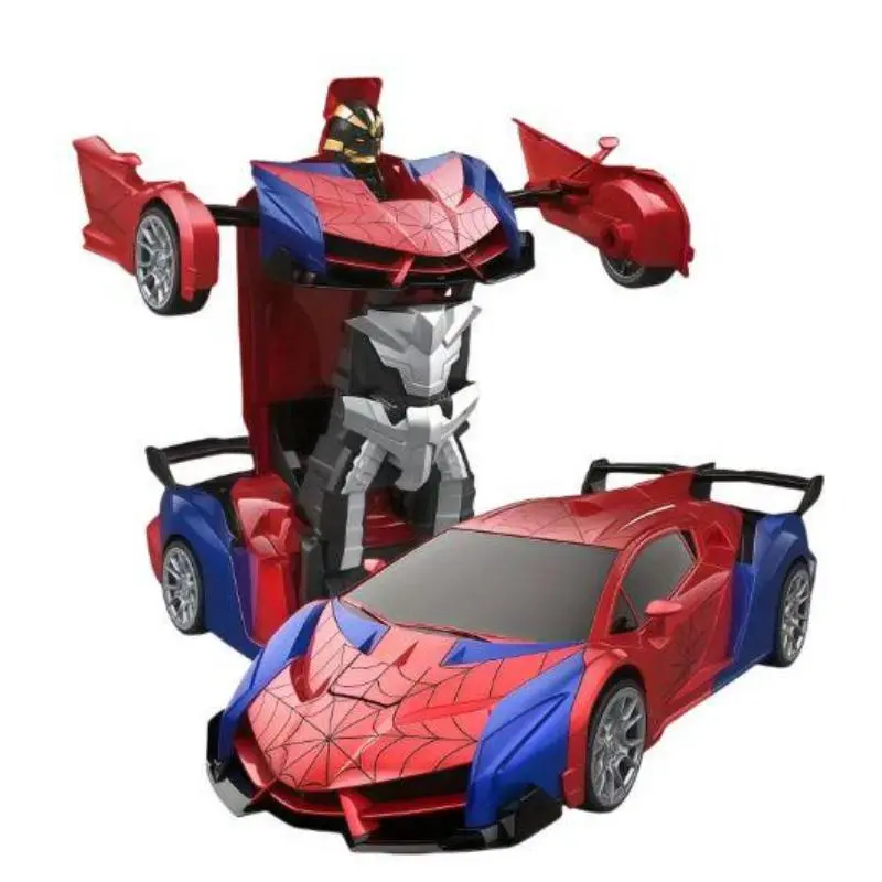 2.4GHz Remote Control Transformers Car Toy (1:16 Scale) for Boys, Sturdy Impact-Resistant ABS Plastic, Rechargeable, 1H Charging, 20-30 Mins Playtime, Robot Mode, 360° Rotation, Toys & Hobbies Electric RC Cars Lorries & Trains, Children's Present