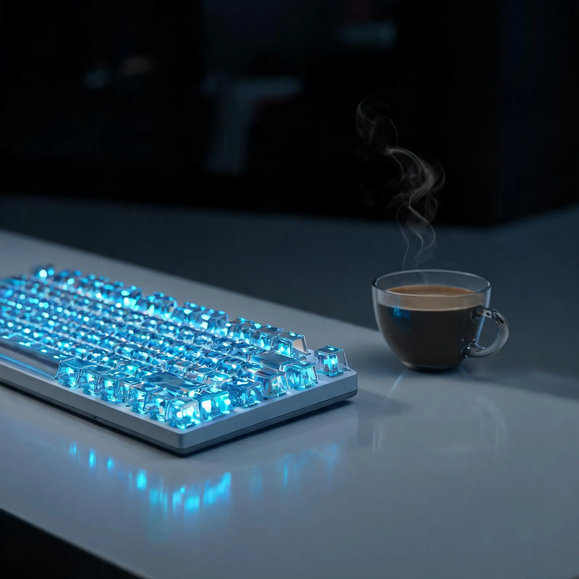 Blue Clicky Mechanical Keyboard Switches | 5-Pin Hot-Swap | RGB Clear Housing |IP40 Dust-Proof | 70/110pcs blue keyboard Switches