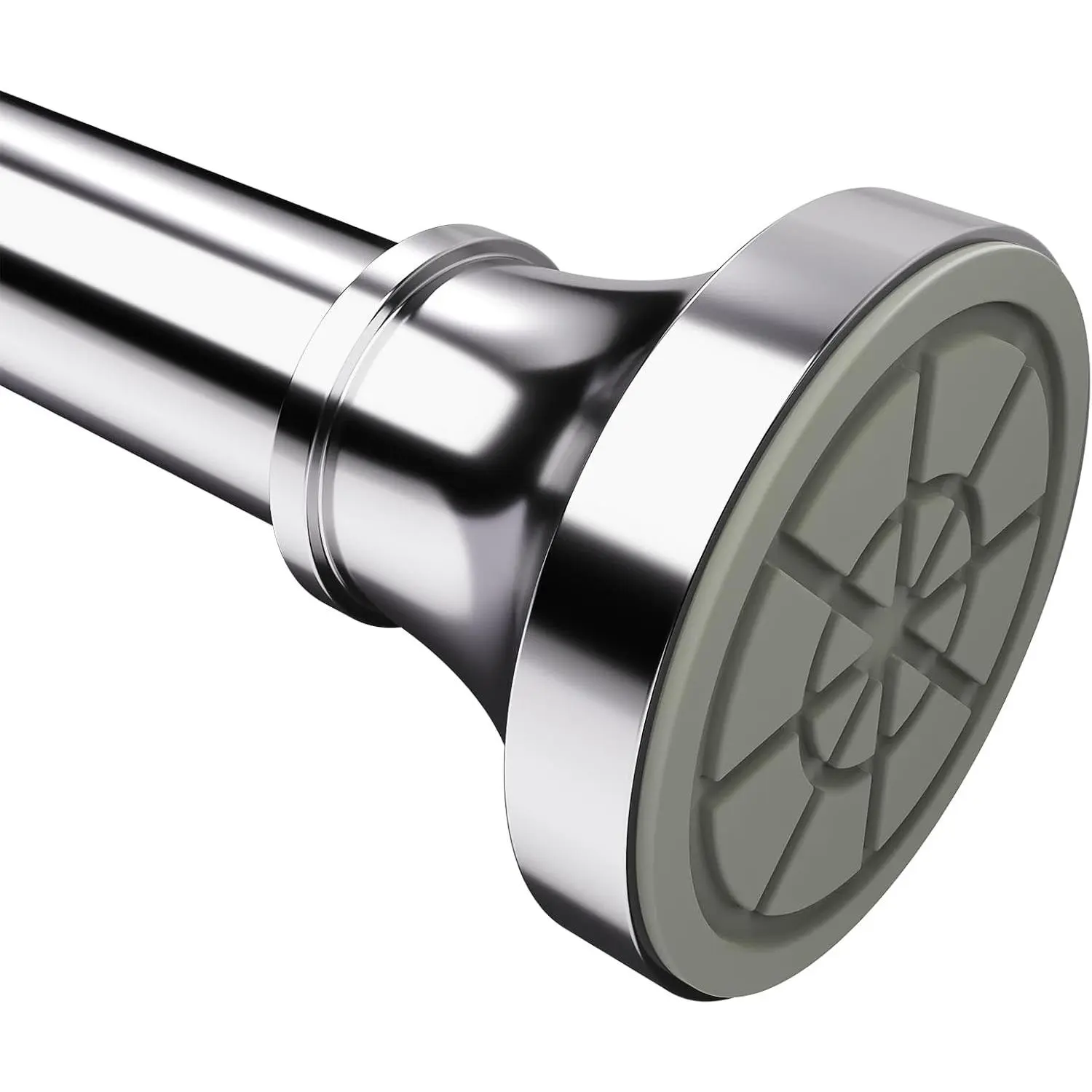 Stainless Steel Shower Curtain Single Rod - 1 in Diameter, Heavy Duty Rustproof No-Drill Adjustable Tension Spring Rod, 31-80 in for Bathroom, Kitchen