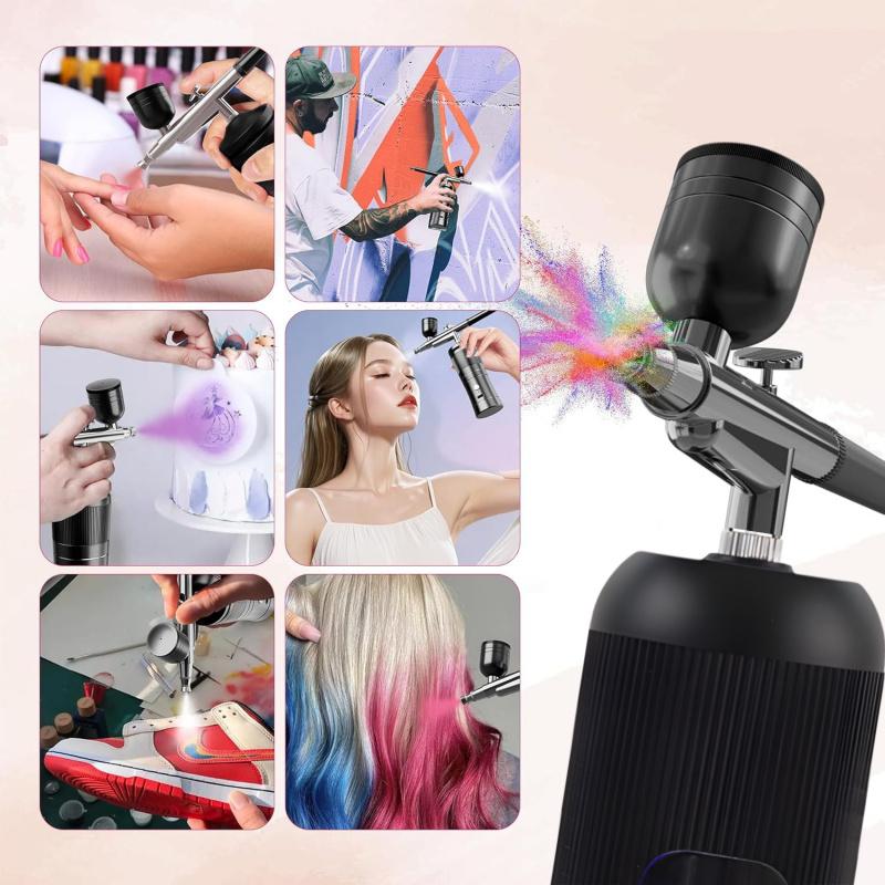 Airbrush Pen Kit With Compressor,Rechargeable High Pressure Air Brush Set Cordless Airbrush Kit with 0.3mm Nozzle for Painting,Doodling,Coloring,Cake Decor,Makeup,Modeling, Expert Airbrush Kit