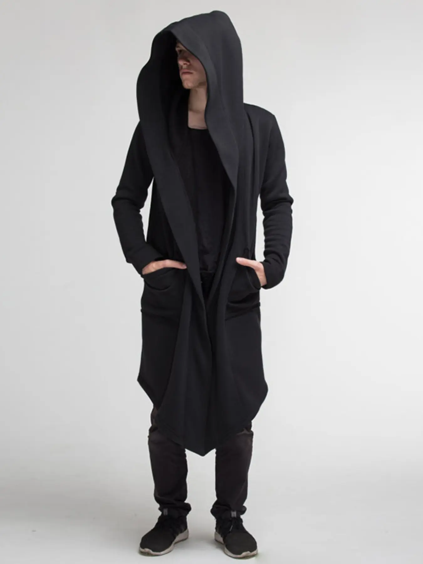 Men's Casual Hooded Sweatshirt, Single Button Design, Loose Fit, Trendy Streetwear, Perfect for Daily Wear & Outdoor Activities