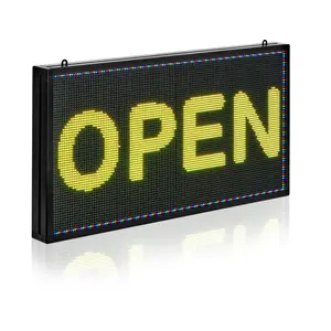 【DealsForYouDays】VEVOR Programmable LED Sign, P5 Full Color Flexible Digital Scrolling Panel, DIY Custom Text Pattern GIF Display, Bluetooth APP Control Message Board for Store Business Advertising, Indoor 27x14 in