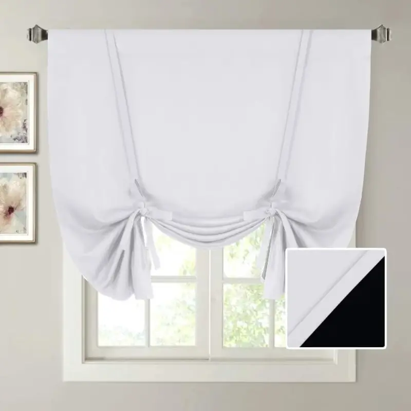 1pc New Blackout Roman Shade Curtain, Home Decoration Curtain, Home Decorative Curtain for Living Room Bedroom Office Party Daily Use, Elegant Window Drapes for Modern Interiors, Blackout Curtains