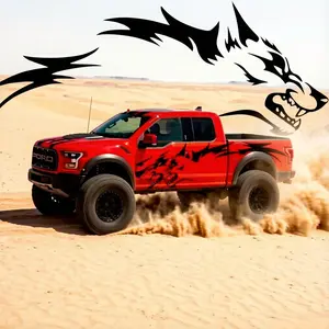 Wolf graphic car body sticker decal vinyl self-adhesive side stripe decal for Jeep truck off-road vehicle cool sticker universal car sticker Kit Sedan Bumper Protector decorative sticker