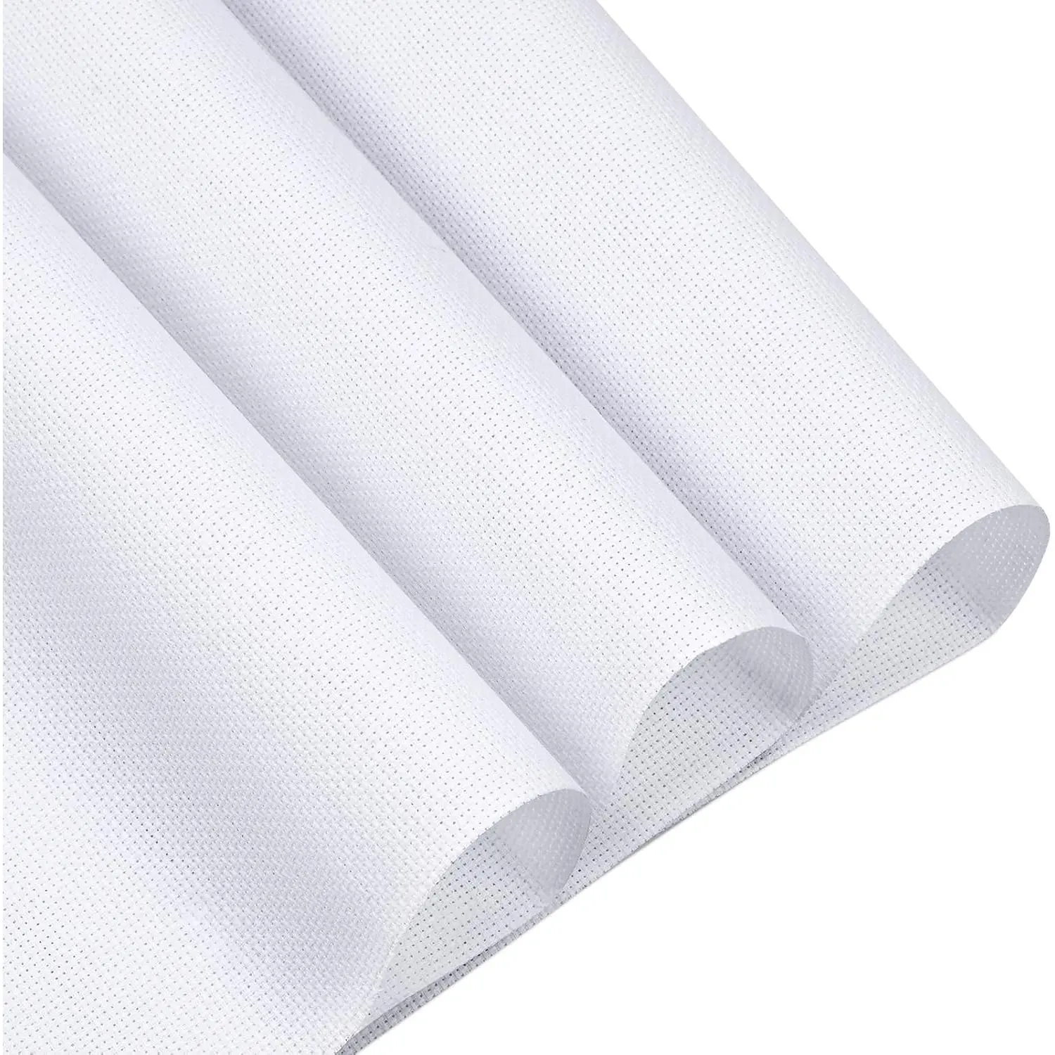 14-Count White Solid Synthetic Cross-Stitch Fabric, 59x39 in Washable Cloth for DIY Needlework, Needlepoint, Tablecloth Decoration, Machine Embroidery, Portable DIY Needlework Supplies (Toys & Hobbies)
