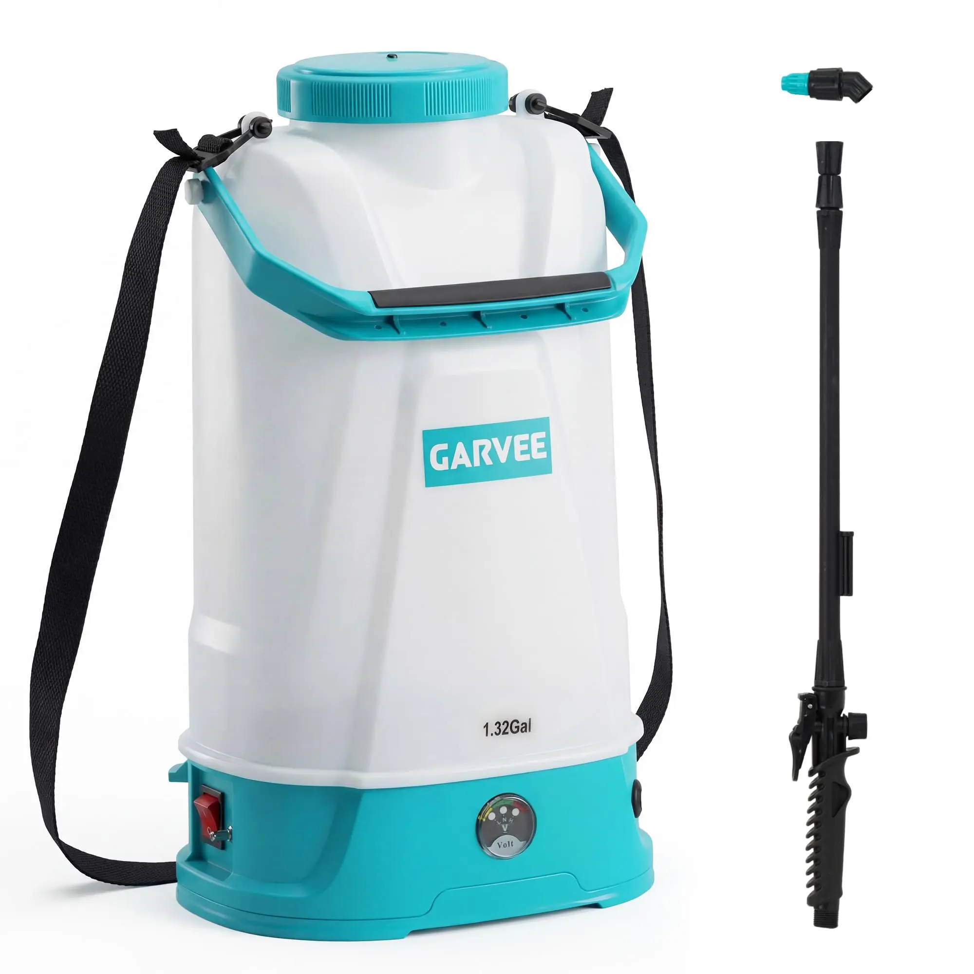 Pressure Battery Powered Electric Sprayer with Wide Mouth Cap & Shoulder Strap, Practical Gardening Equipment for Lawn Weed Control and Liquid Spraying Work