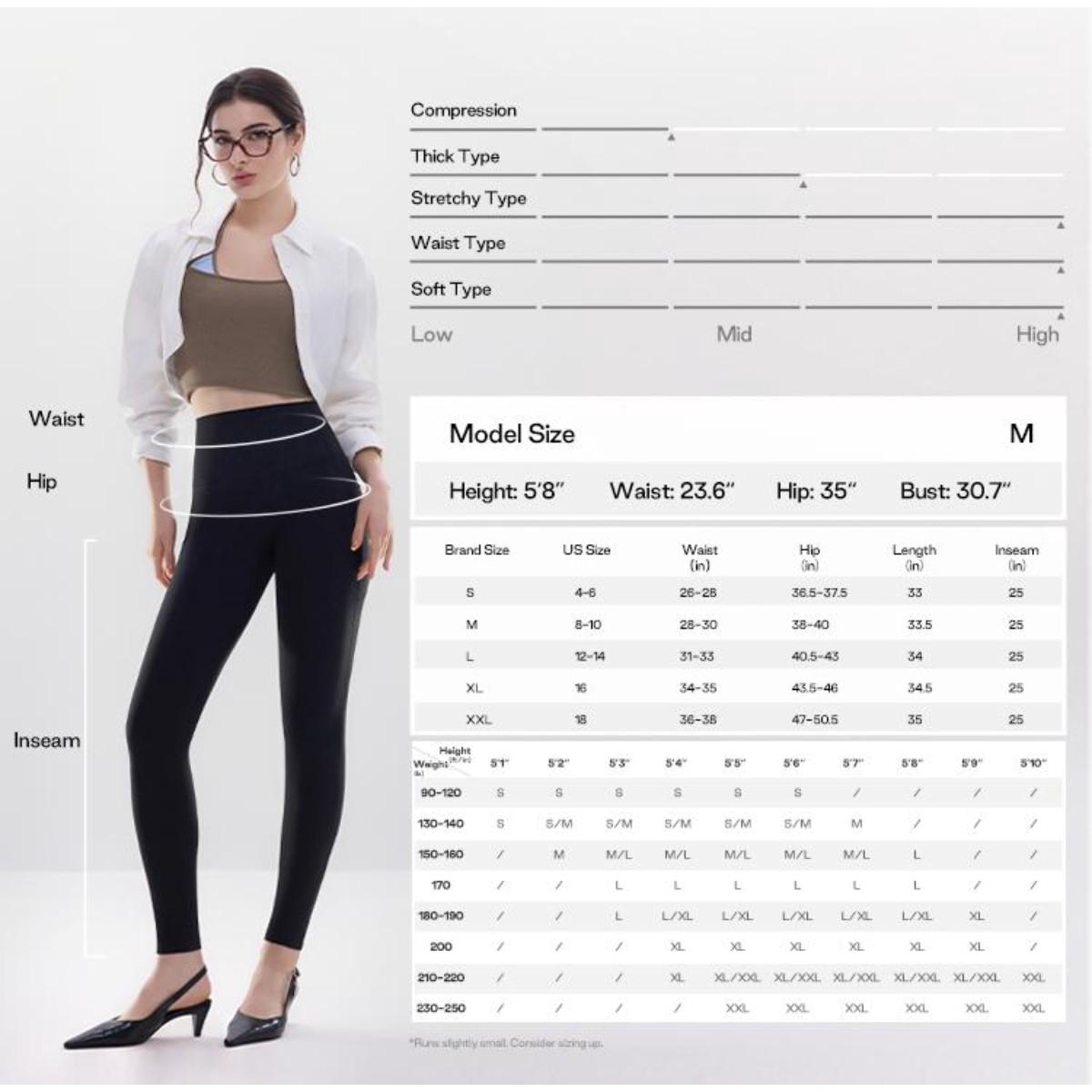 Leggings - 7/8、Full & Thick High-Waisted Shaping Leggings for Cycling , Running,& Fitness Gym Bottoms 2