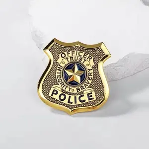Zootopia Zootropolis Metal Badge Brooch Judy Hopps Police Pin for Women Men Lapel Pin Jewelry Accessories Halloween Gift