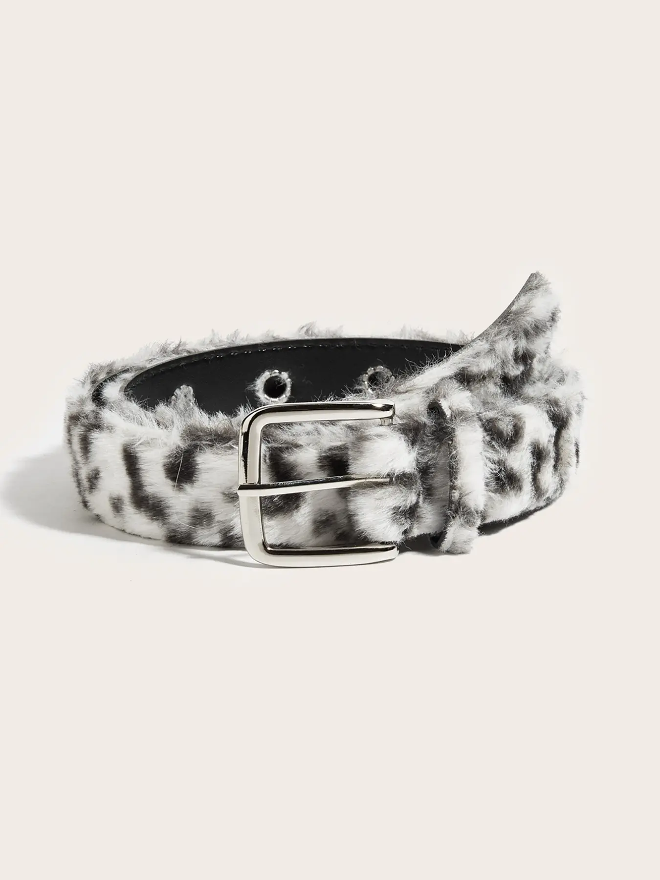 Fashion Leopard Print Faux Fur Women's Belt, Retro Y2K Style, Casual Style Belts, Casual Waist Belt, Comfortable & Cute, Perfect for Daily Wear, Parties, Gifts