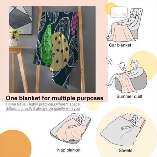 Colorful LGBTQ Blanket Soft Cozy Leisure Warm Bed Blanket for Couch & Bedroom, Flannel & Fleece Throw Blankets, Vibrant, Prideful, Rainbow, Ideal Gift for Gay Pride, Rainbow, Lesbian, Trans & Queer Friends, Birthday, Pride Month