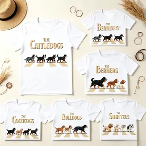 Custom Vintage Dog Shirt, 50+ Breeds Dog Walking Tee, Corgi German Shepherd Dachshund Golden Retriever Labradoodle Poodle Gift Shirt