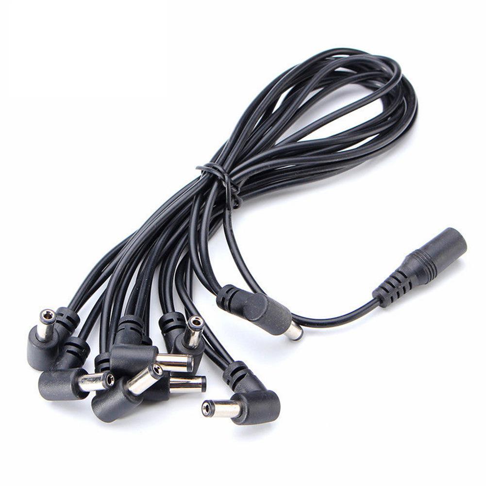 9V electric guitar effects pedal power cable, RCA cable, angled connector, 1 to 3/4/5/6/8 multi-connector