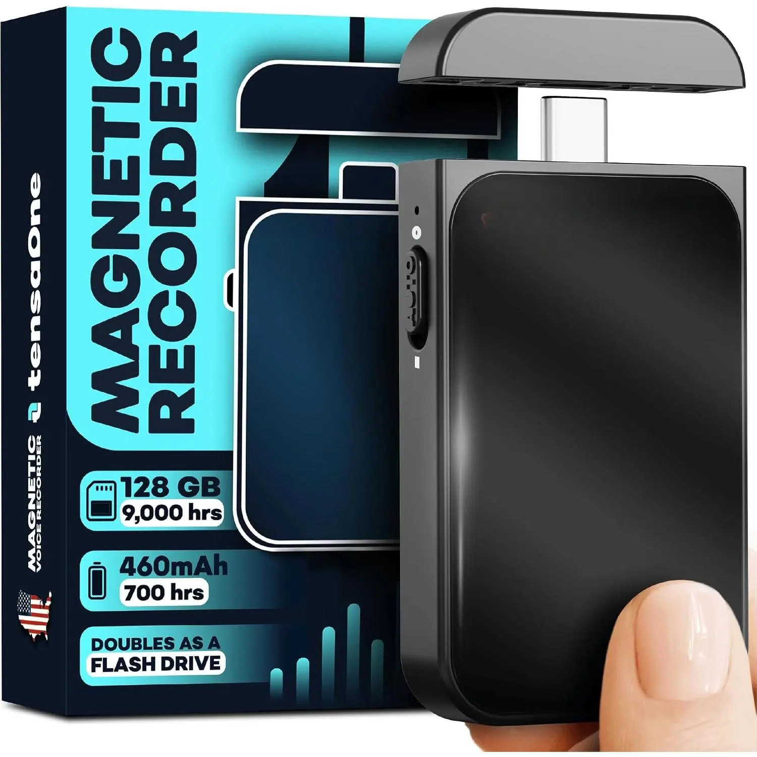 Voice Activated Recorder Mini Audio  Recording Device | Small Portable Digital Recorders, Microphone Devices with AI  Noise Reduction