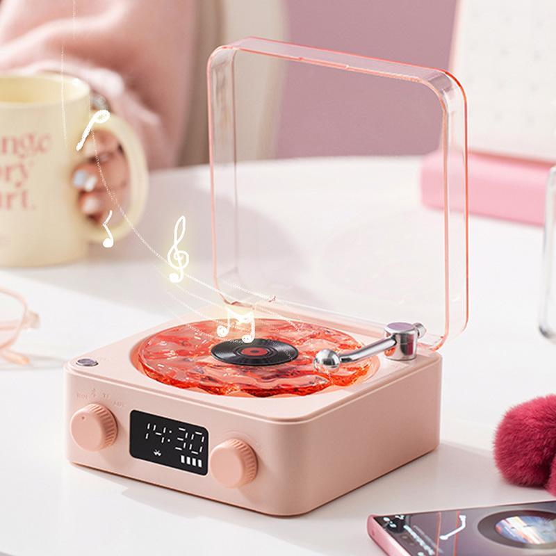 Wireless Speaker, White noise speaker, Multifunctional Desktop Speaker with USB Port & AUX Input, Speaker with Environment Light Adjustment Modes, Decorative, Gifts