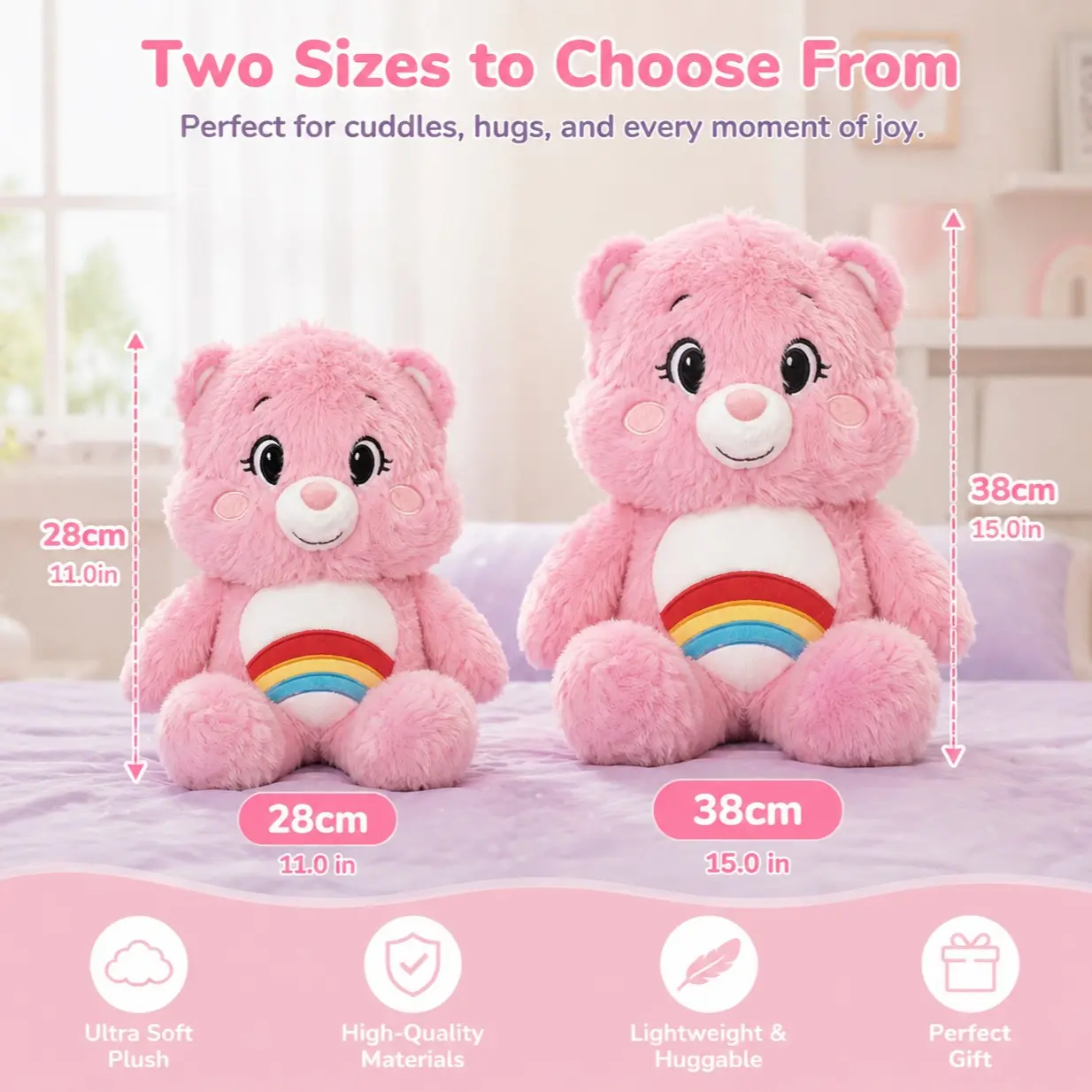 Cute Plush Bear Toy, Soft and Fluffy, Perfect for Decoration and Gift, Ideal for Stuffed Animal Lovers, Cozy and Healing Touch