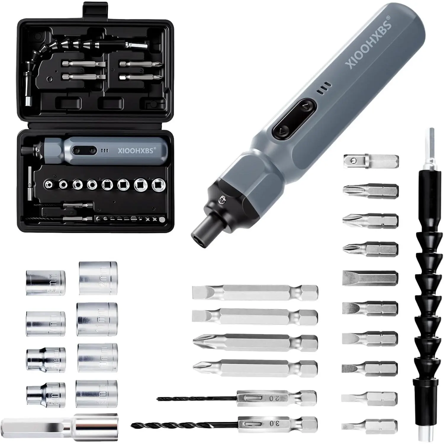 Electric Screwdriver 3.6V,Mini Screwdriver Set, Bits with 250 RPM Motor,LED Lights,Toolbox for Electronics Appliances Repairs