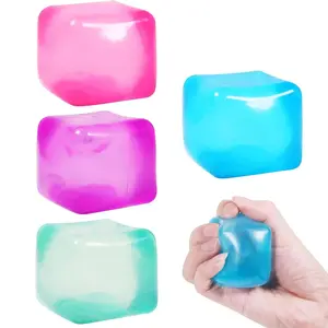 Transparent Square Pinch Music - Sensory Squeezing Toy, Stress Relieving Artifact, Random Color