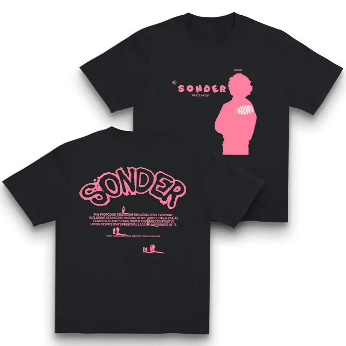 Women's 100% Cotton Short Sleeve Graphic T-Shirt, Sonder Rap Music Print Tee, Round Neck Relaxed Fit Casual Streetwear Top, Soft Breathable Hip Hop Loose Apparel Gift