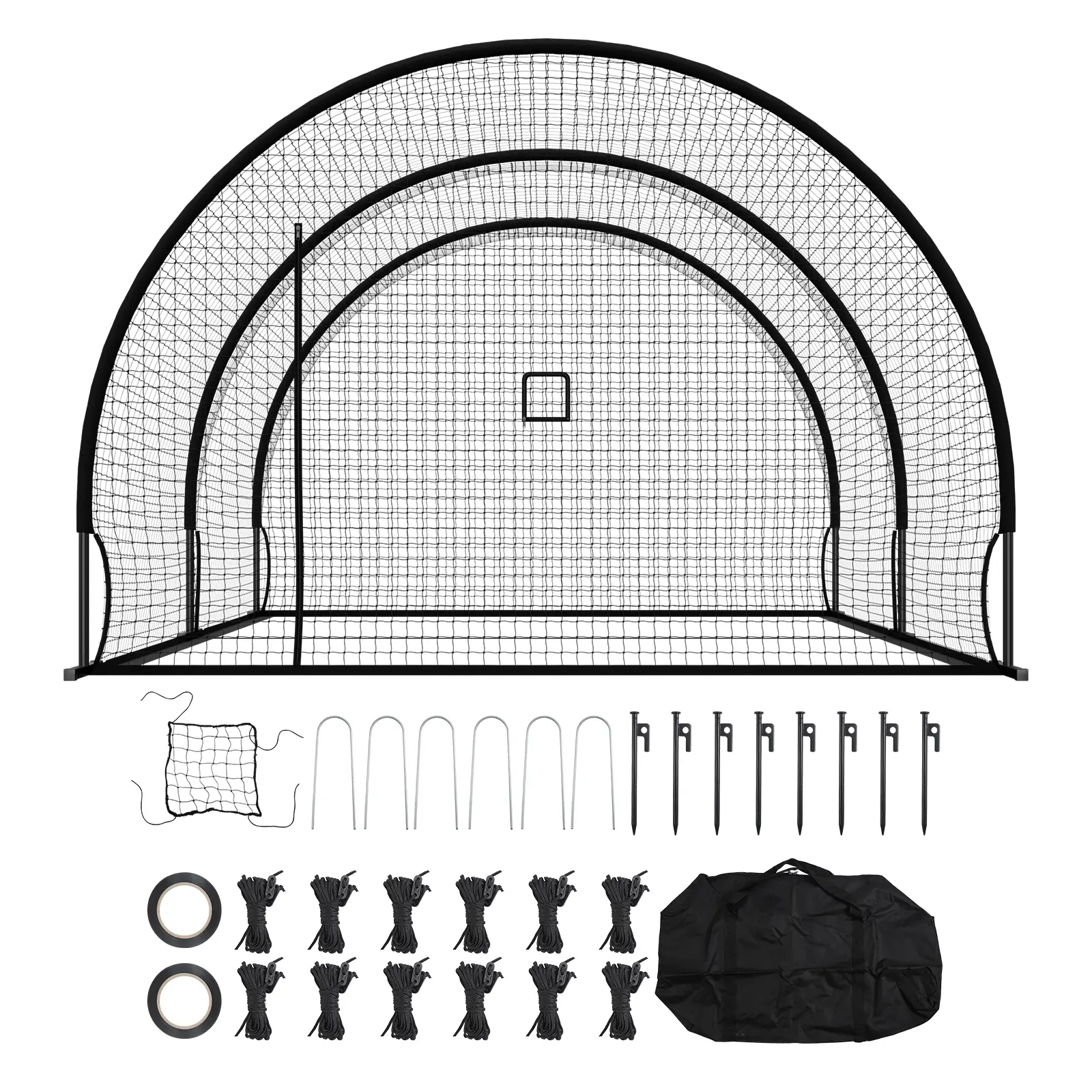 Baseball Batting Cage, Freestanding Portable Batting Cage, Quick Setup, For Indoor Outdoor