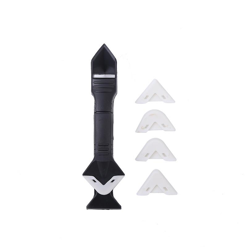 Multi-Functional Grout Scraper Tool Set, Includes Plastic Caulk Remover & Edge Trimming Knife, Easy Glass Sealant Application
