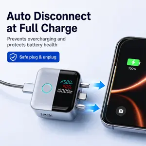 140W AI Auto-Disconnect Fast Charger, Cellphone & Physical Separator, Features real-time digital display, temperature cooling & power outage detection, Dual current safely supports multiple devices, Smart AI physical separation protects battery