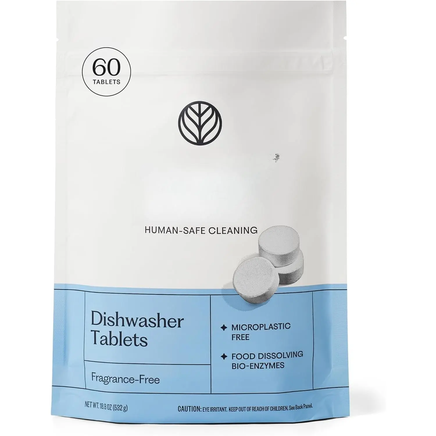 Dishwasher Tablets - 60 Ct | Plastic-Free Dishwasher Pods | -Free, Human-Safe Dishwasher Pods  | Delivers a  Clean Without Harsh