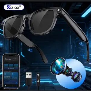 ZIOX AI Wearable Smart Glasses with 8MP Digital Camera, Photochromic Lenses, ChatGPT Q&A, Real-Time WiFi, 290mAh Batteries, Dual-Mic ENC Noise Reduction, Bluetooth for Daily Wear & Travel
