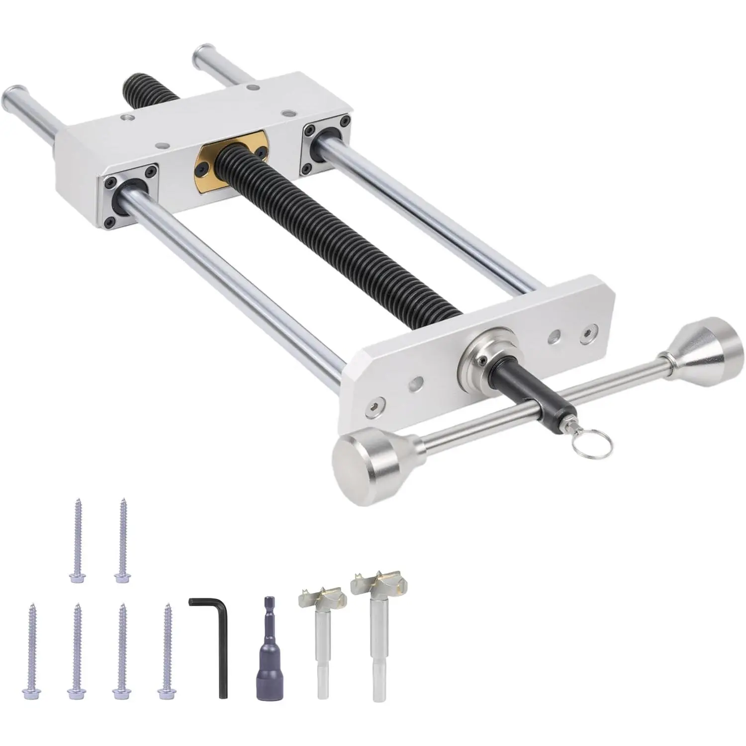 11-Inch Front-Mounted Woodworking Vise, CNC-Machined Precision Bench Vise for Woodworking Workbenches