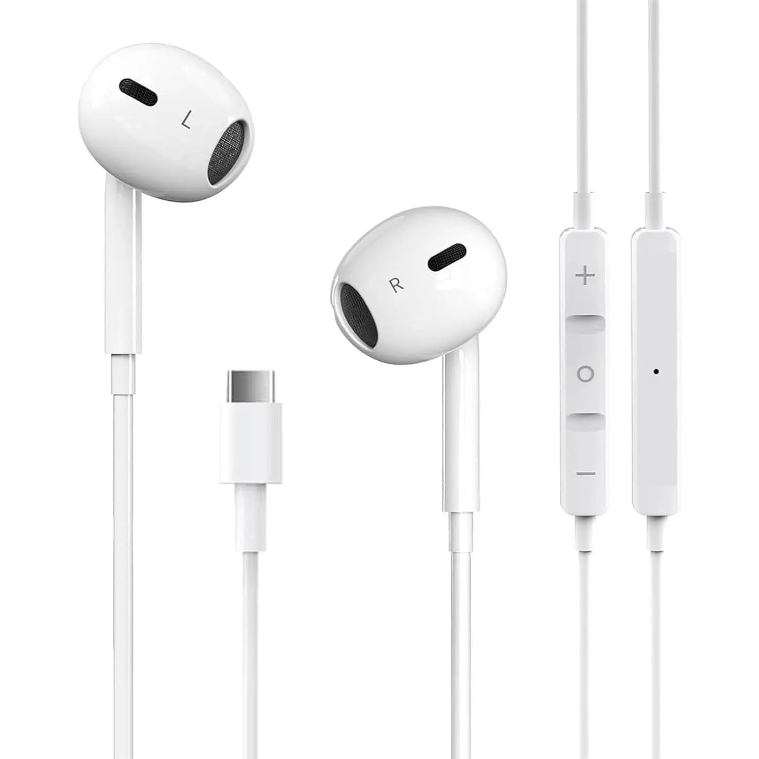 USB C Headphones for  17/16/15 Pro Max Plus Type C Earphones with Microphone & Remote Noise Cancelling Earbuds for  17/16/15 Pro, iPad, Galaxy S23/S22/S21/S20/Ultra Note 10/20