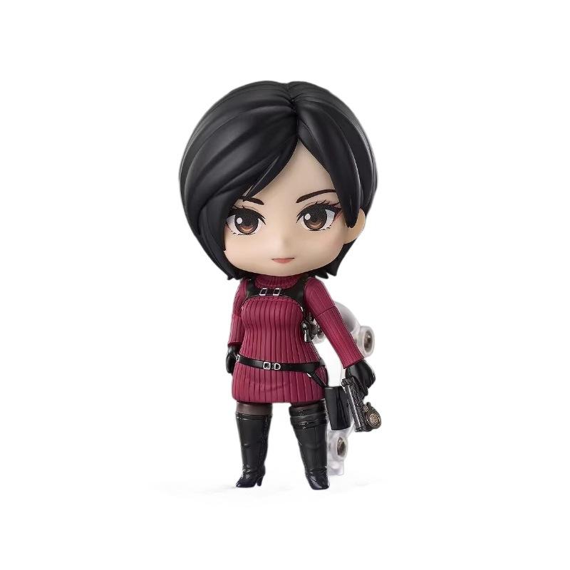 ResidentEvil Anime Figure Set #2761 #2337 - Ada Wong & Leon S. Kennedy, Swappable Faces Movable Joints Action Figure