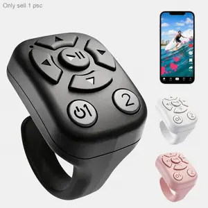 TikTok Scrolling Ring, Wireless Remote Control Page Turner for iPhone Android, Phone Video Scroller, Camera Shutter Remote for Selfies, Short Videos, Music Control and E-Books, Cellphone Selfie Accessory