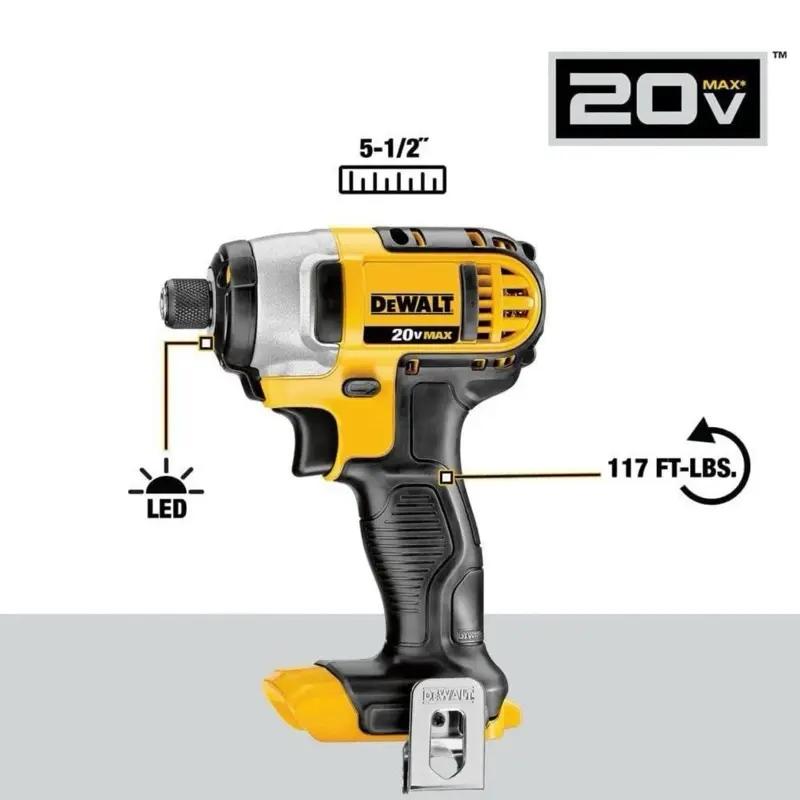 NEW DCF885B Dewalt 20V Max 1/4-in Compact Impact Driver DCF885B (Tool Only)