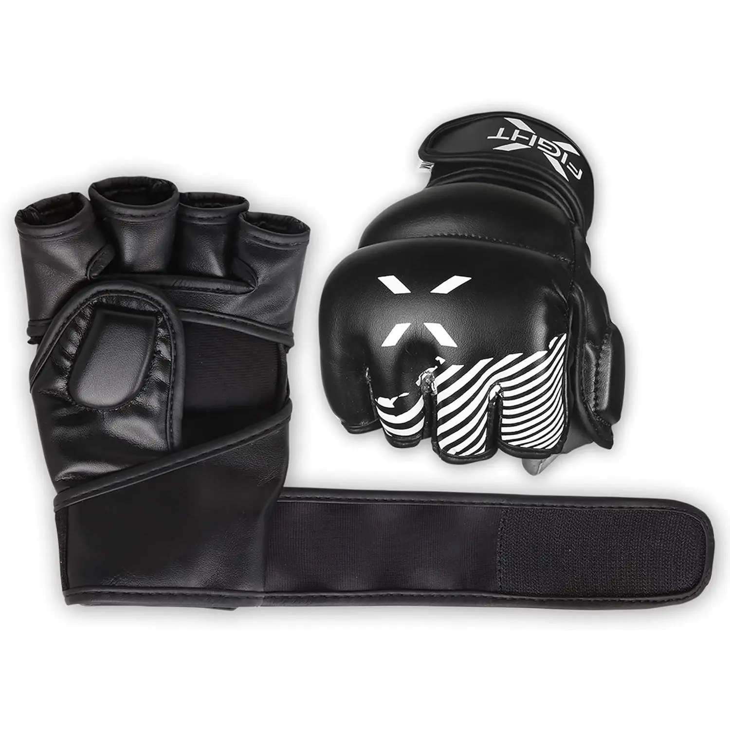 MMA Gloves - Men & Women Training Wristwrap Gloves for Boxing, Fighting, Kickboxing, Taekwondo, Karate Sparring