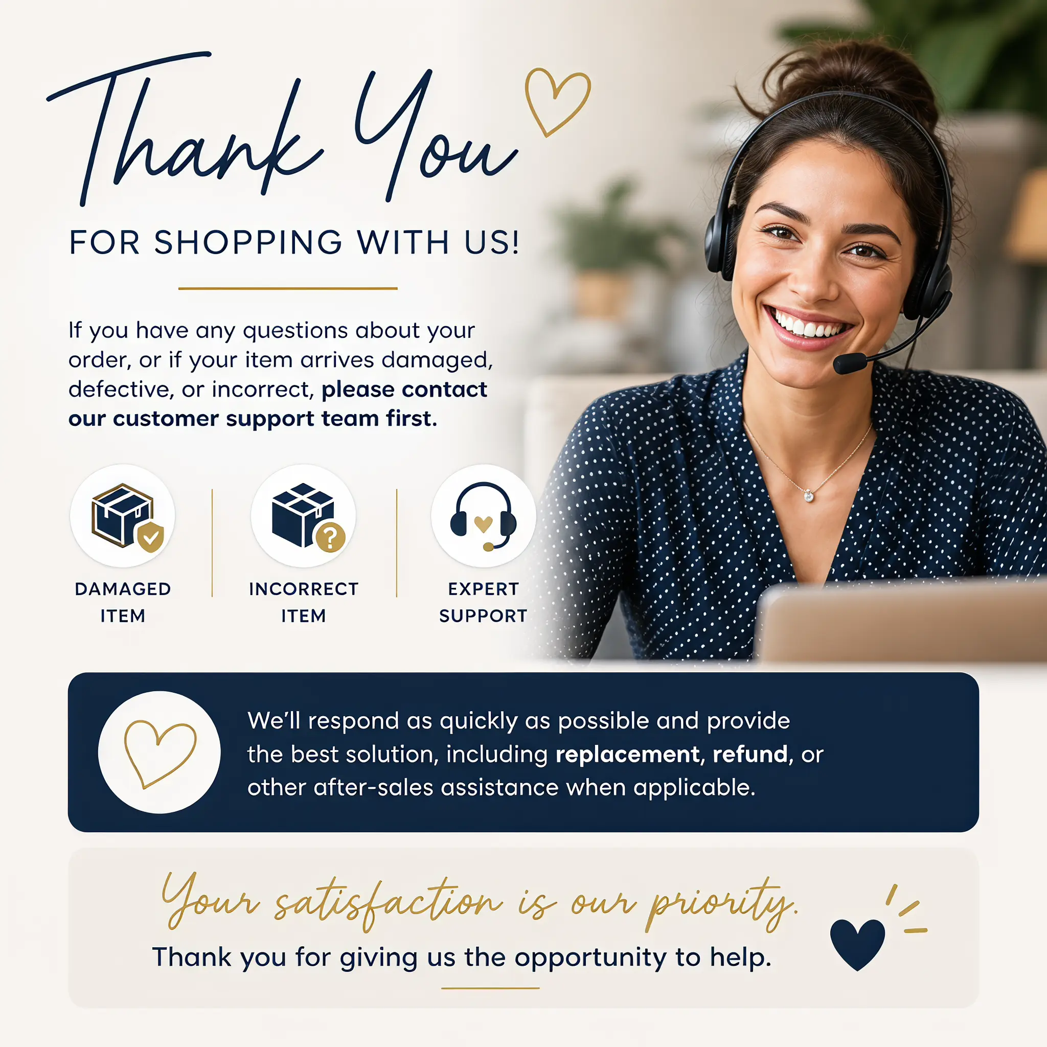 After-Sales Service | Order Support | Replacement & Refund Assistance