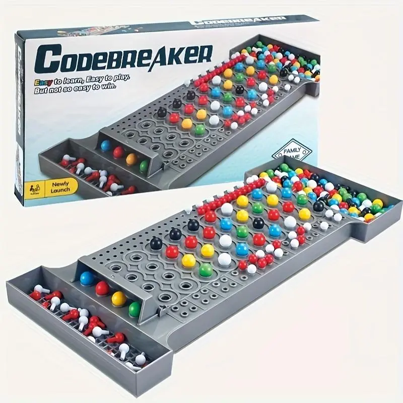 Codebreaker Mastermind Strategy Board Game - Nitrosamine-Free Interactive Educational Puzzle Toy for 12+ Years, Memory Training & Observation, Children Development, Parent-Youngster Bonding, All Seasons Ideal Birthday Holiday Gift (Random Color), 12 Years