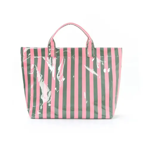 Striped Large-Capacity Lightweight Casual Tote Bag, Portable Handbag for All Seasons, Shoulder Bag for Daily Commute & Travel, Casual Commuting Bag, Daily Commuter Tote, Everyday Bags #GLOBAL PICKS