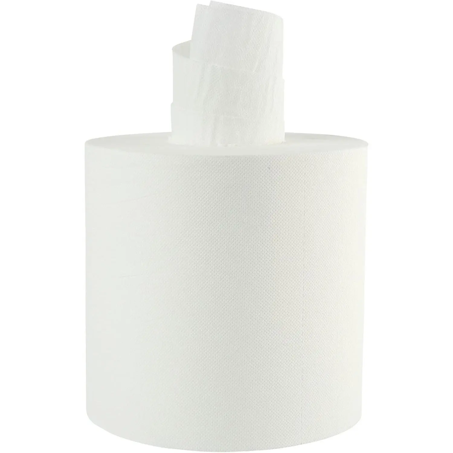 Bathroom Center-Pull Disposable Hand Paper Towel Roll, 2-Ply, 7.6 x 8.9, 600/Roll, 6/Carton, White