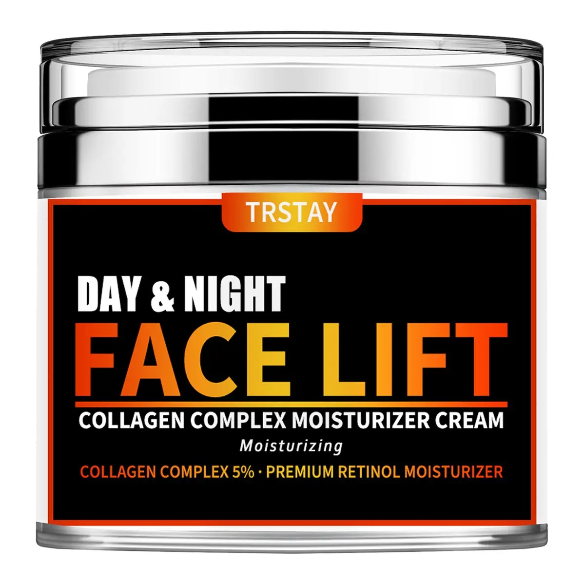 Trstay 5% Collagen & Premium Retinol Cream, Day & Night Use, Lifts Smooth Nourishes Revitalizes, Lasting Hydration for All Skin Types