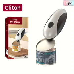 CLITON Cordless Electric Can Opener USB-C Rechargeable One-Click Automatic Operation Cordless Design--Suitable for Seniors, Mothers, and as a New Home Gift (USB Kitchen Tool)