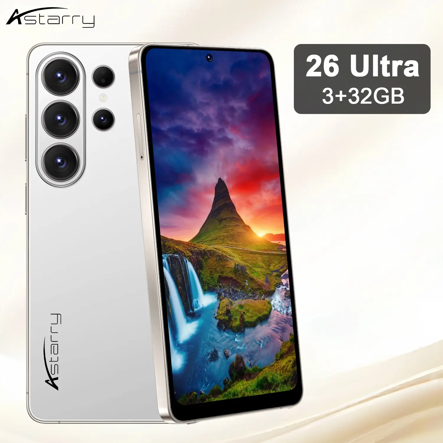 Atarry-26 Ultra, 3GB+32GB Global Unlocked 4G Phone, Android 12, MTK6762 Chip, 6.75-inch Large Screen, Face Recognition + Stylus Pen, 4100mAh Battery, 5MP+13MP HD Camera, Bluetooth WiFi, Dual SIM Backup Phone, Global 4G Network Support