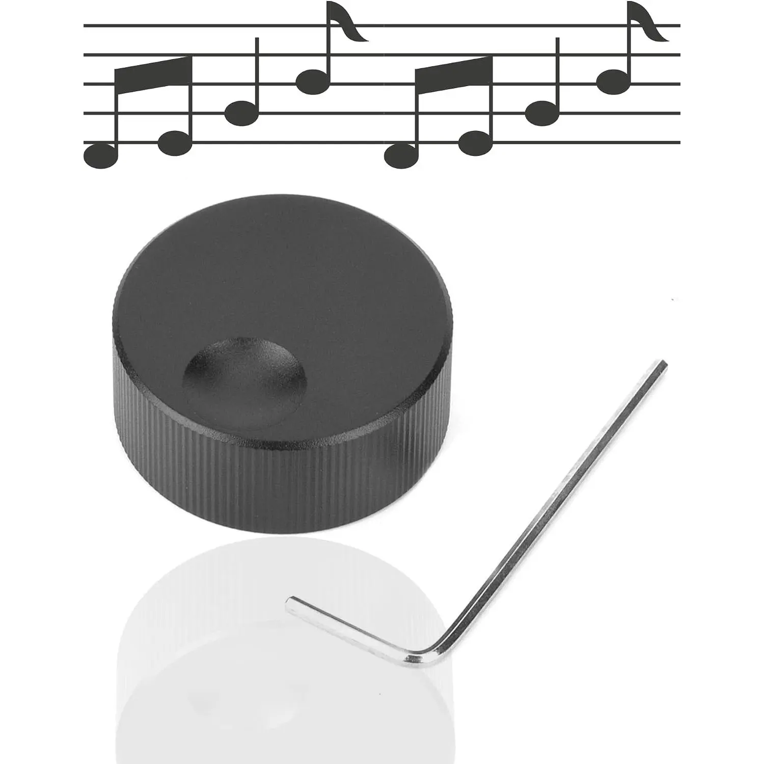 Volume Control Knob, Solid  Audio Knob with Knurled  | Smooth Adjustment  Potentiometer Knob for Guitar Amp Speaker Studio