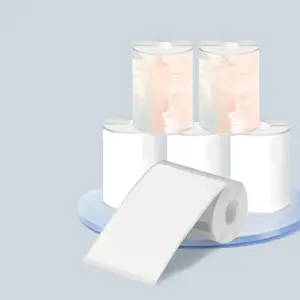 Thermal Printer Paper, 6 Rolls(4 Rolls + 2 Rolls Sky Cloud) Blank Thermal Printer Paper, Waterproof & Oil-proof Label Paper for NELKO PM220/PM110 Phomemo M110/M220 Printer